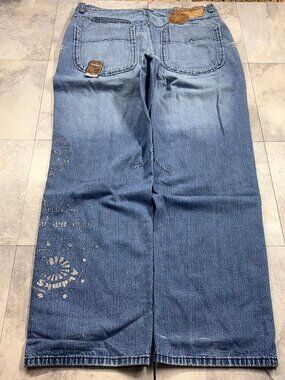 Akademiks Blueprint Baggy Jeans 38x30 Y2K